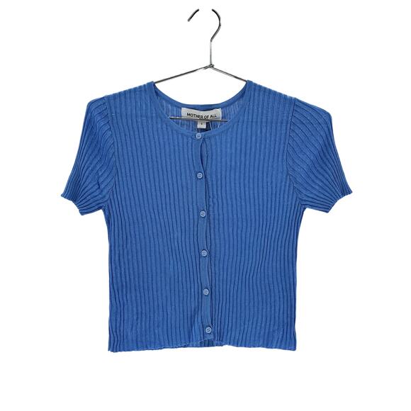 Mother Of All 'Eline' Blue Viscose Top Size S - Picture 2 of 4